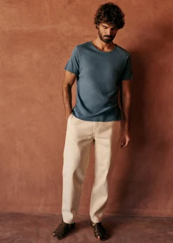 Sezane T-Shirt Martin- T-shirts manches courtes|T-Shirts coton lin