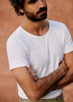 Sezane T-Shirt Martin- T-shirts manches courtes|T-Shirts coton lin