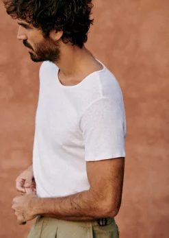 Sezane T-Shirt Martin- T-shirts manches courtes|T-Shirts coton lin
