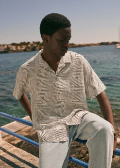 Sezane Chemise Holt- Chemises manches courtes|Chemises coton lin