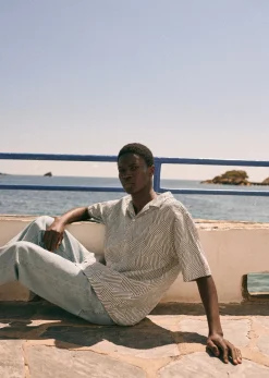 Sezane Chemise Holt- Chemises manches courtes|Chemises coton lin