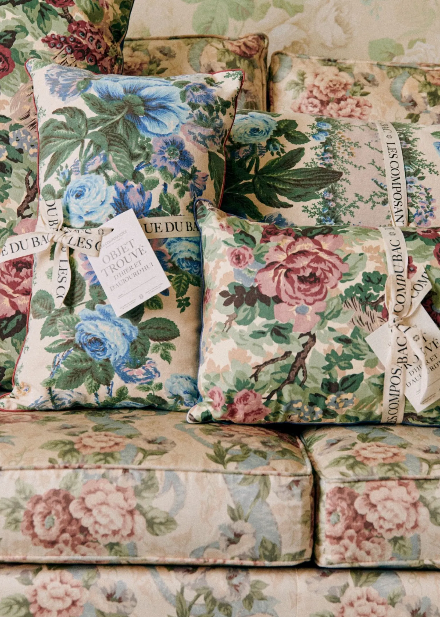 Sezane Coussin Vintage - Très Grand Modèle- La Sélection Vintage|Les Tissus